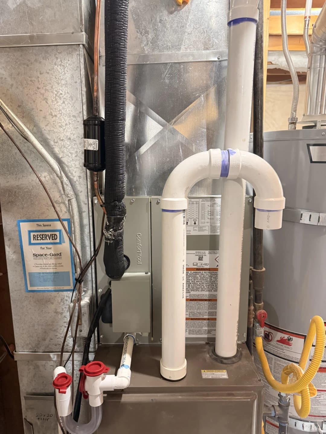High-efficiency furnace with new PVC venting